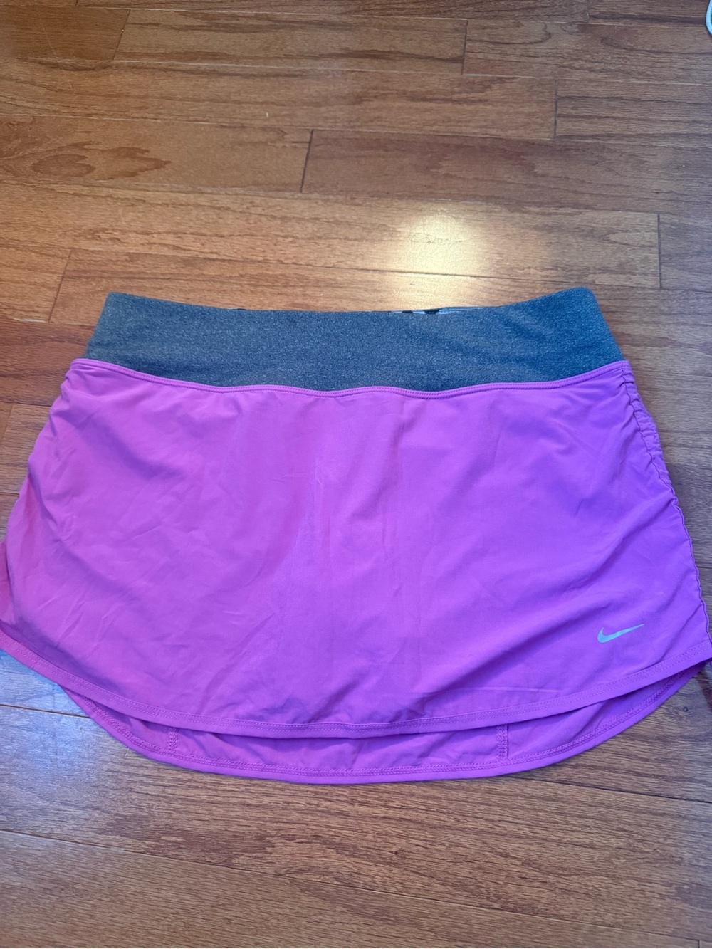 Nike Women’s Purple-Pink Tennis Skort with Gray Waistband Size Medium
